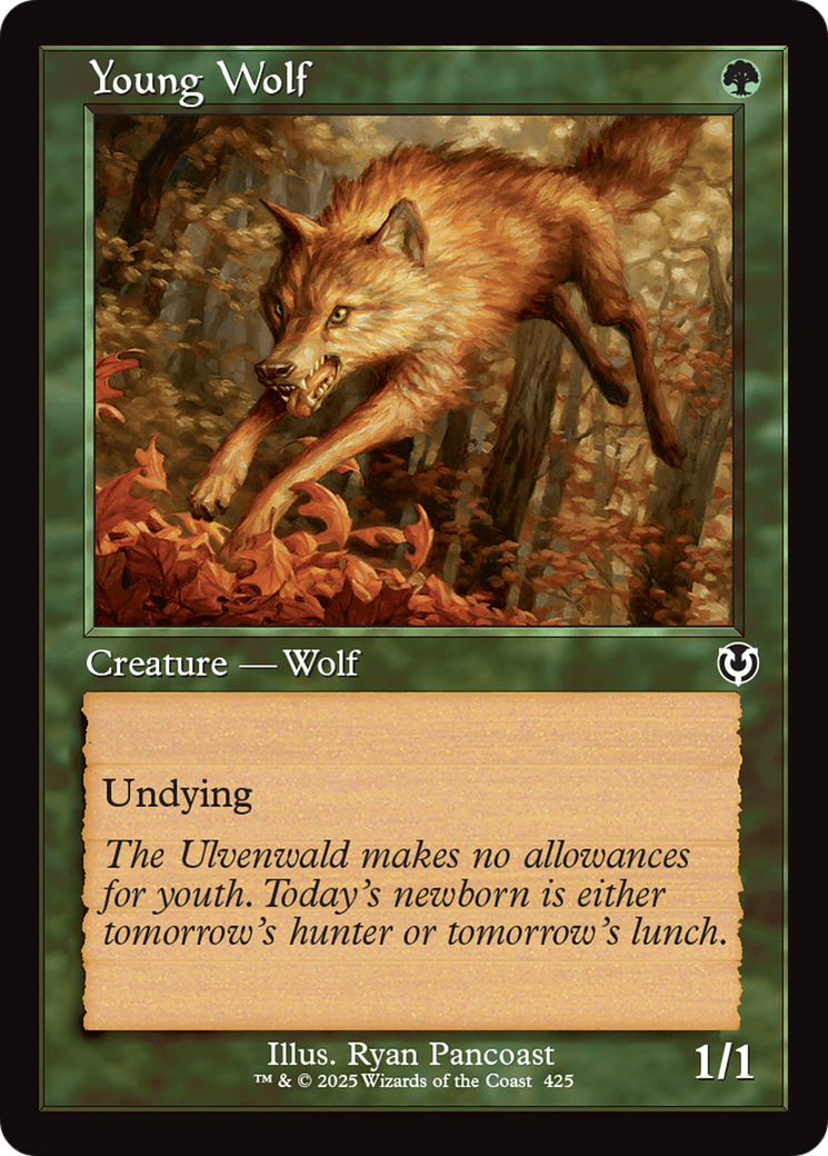 Young Wolf (Retro Frame) [Innistrad Remastered] | Shuffle n Cut Hobbies & Games