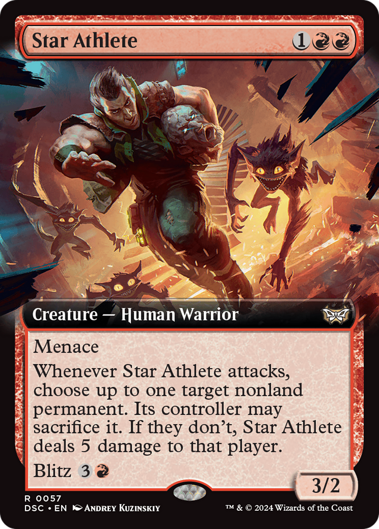 Star Athlete (Extended Art) [Duskmourn: House of Horror Commander] | Shuffle n Cut Hobbies & Games