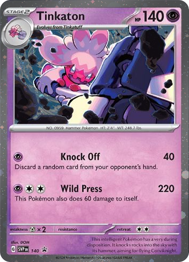 Tinkaton (SVP140) (Cosmos Holo) [Scarlet & Violet: Black Star Promos] | Shuffle n Cut Hobbies & Games