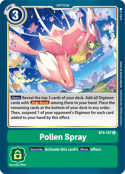 Pollen Spray [BT4-107] [Great Legend] | Shuffle n Cut Hobbies & Games