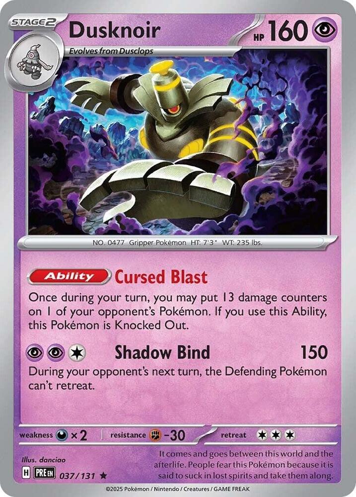 Dusknoir (037/131) [Scarlet & Violet: Prismatic Evolutions] | Shuffle n Cut Hobbies & Games