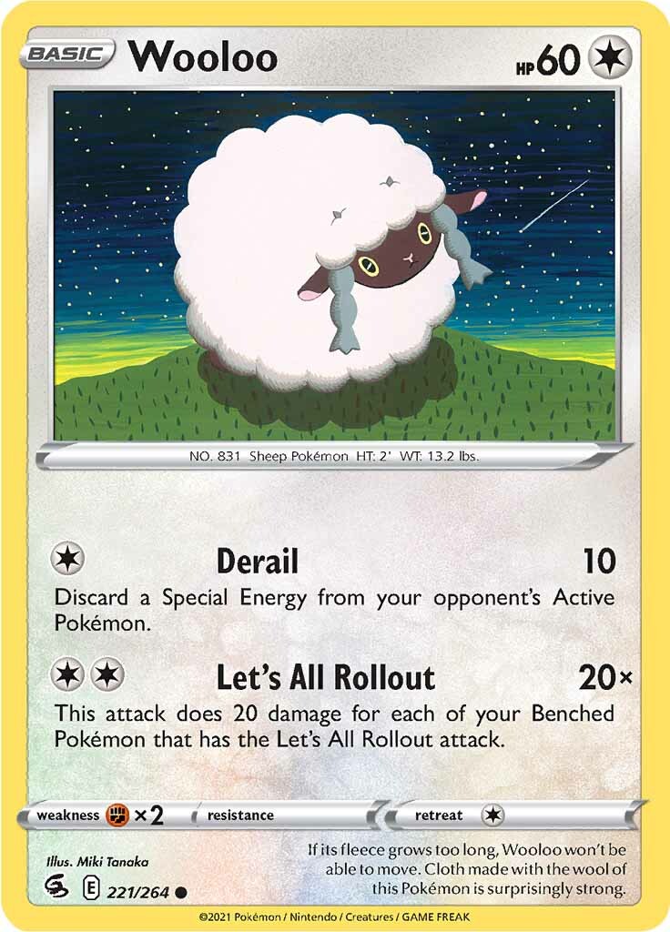 Wooloo (221/264) [Sword & Shield: Fusion Strike] | Shuffle n Cut Hobbies & Games