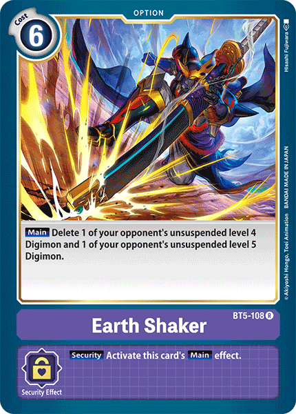 Earth Shaker [BT5-108] [Battle of Omni] | Shuffle n Cut Hobbies & Games