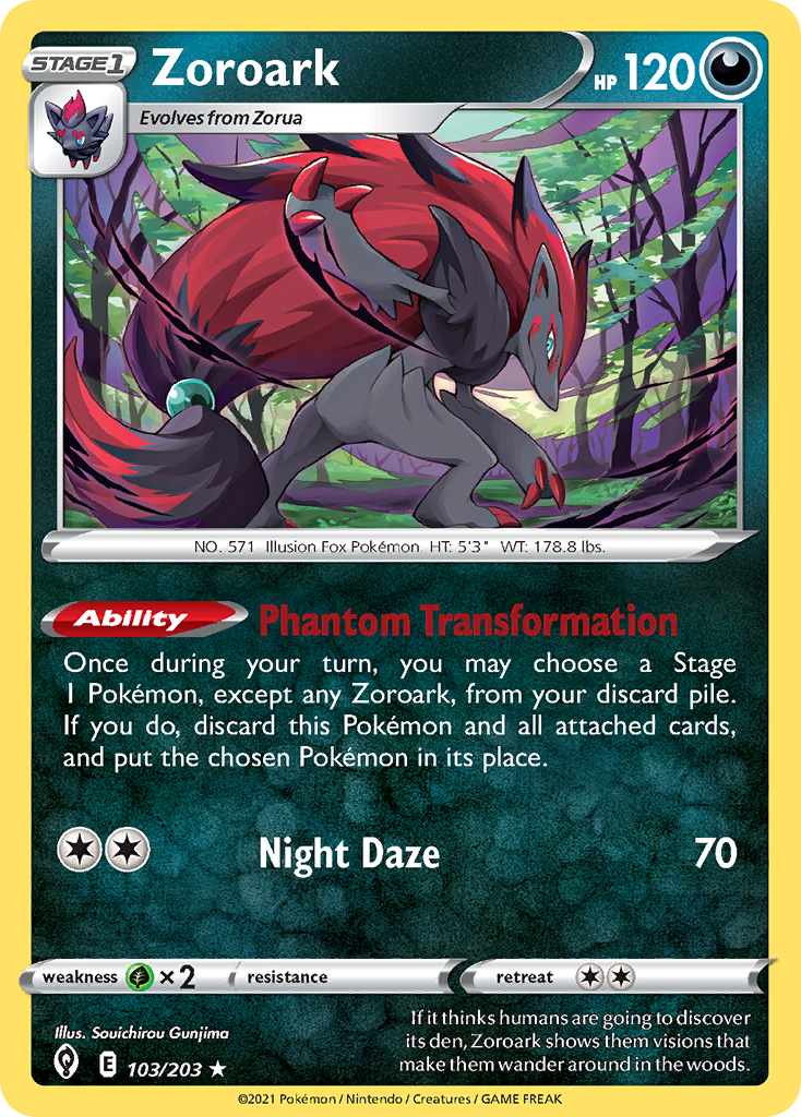 Zoroark (103/203) (Theme Deck Exclusive) [Sword & Shield: Evolving Skies] | Shuffle n Cut Hobbies & Games