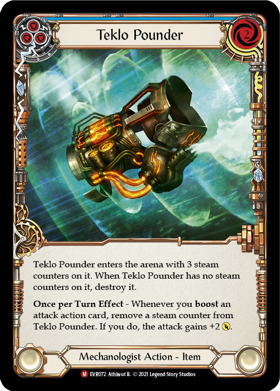 Teklo Pounder [EVR072] (Everfest)  1st Edition Rainbow Foil | Shuffle n Cut Hobbies & Games