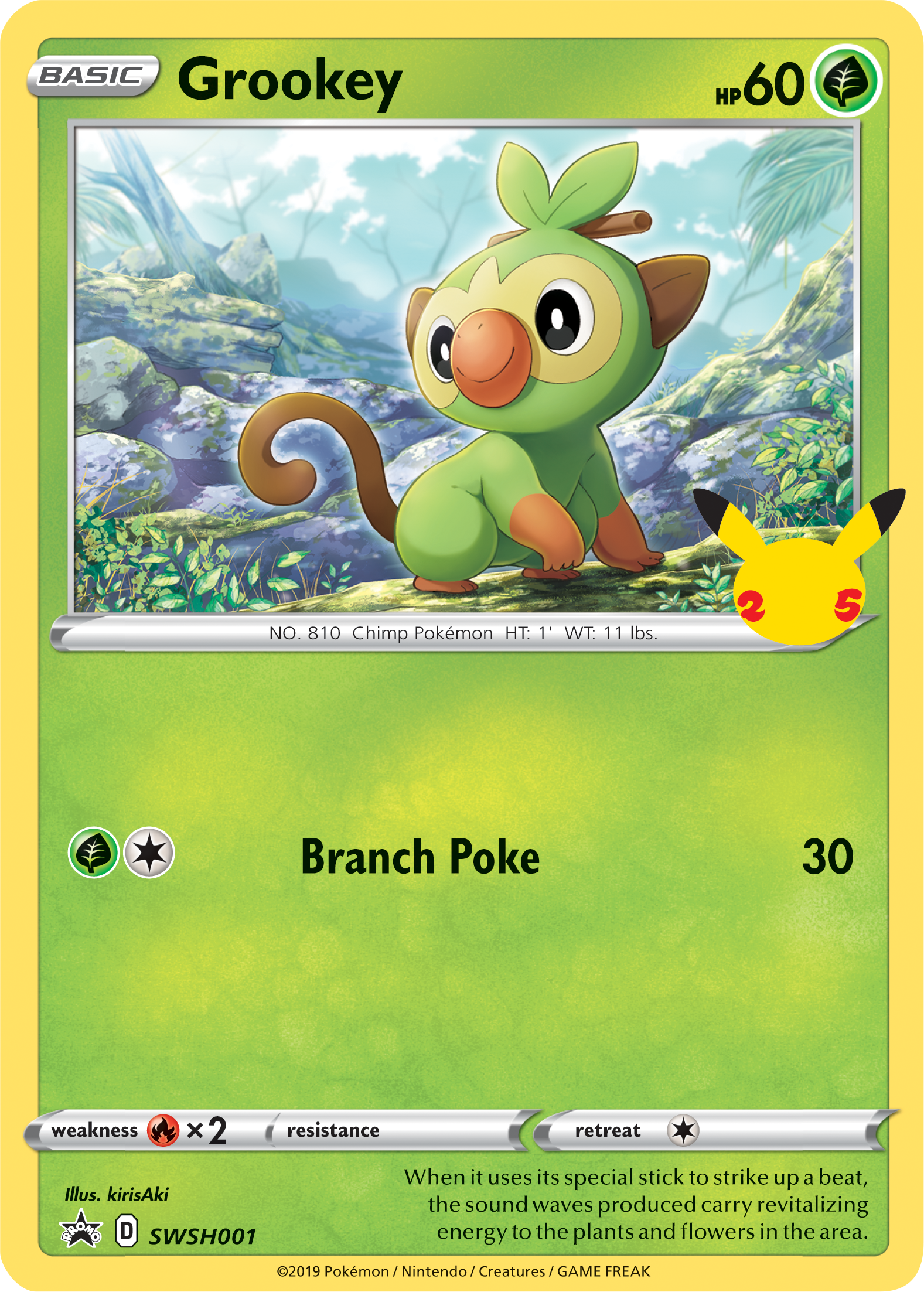 Grookey (SWSH001) (Jumbo Card) [First Partner Pack] | Shuffle n Cut Hobbies & Games