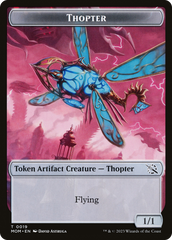 Warrior // Thopter Double-Sided Token [March of the Machine Tokens] | Shuffle n Cut Hobbies & Games