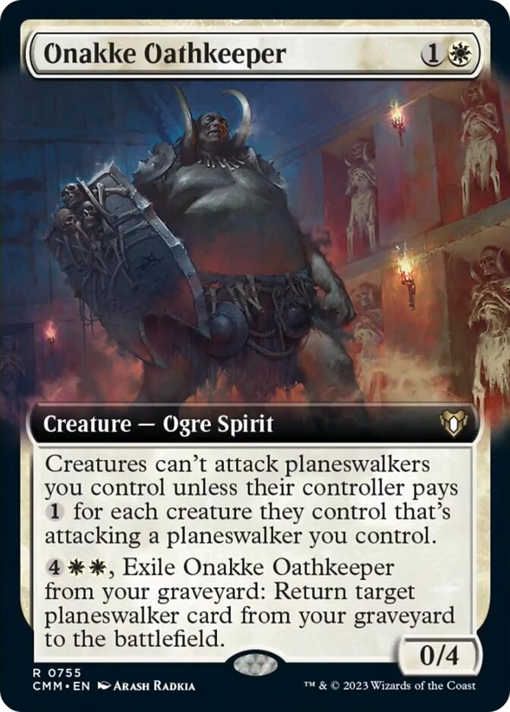 Onakke Oathkeeper (Extended Art) [Commander Masters] | Shuffle n Cut Hobbies & Games