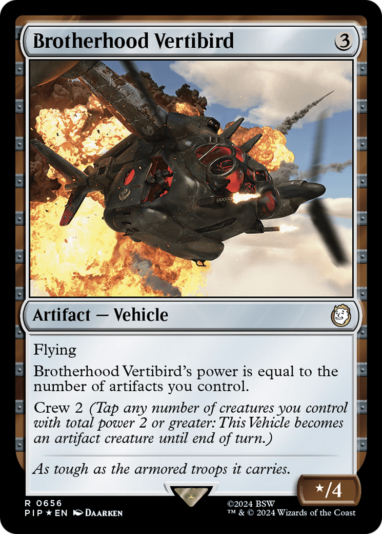 Brotherhood Vertibird (Surge Foil) [Fallout] | Shuffle n Cut Hobbies & Games