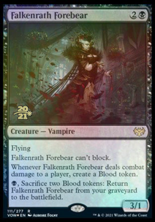 Falkenrath Forebear [Innistrad: Crimson Vow Prerelease Promos] | Shuffle n Cut Hobbies & Games