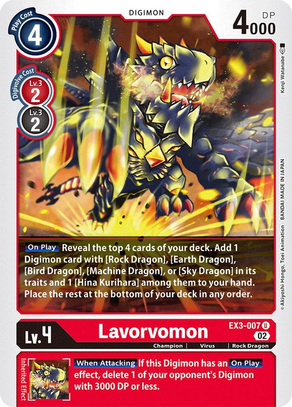 Lavorvomon [EX3-007] [Draconic Roar] | Shuffle n Cut Hobbies & Games