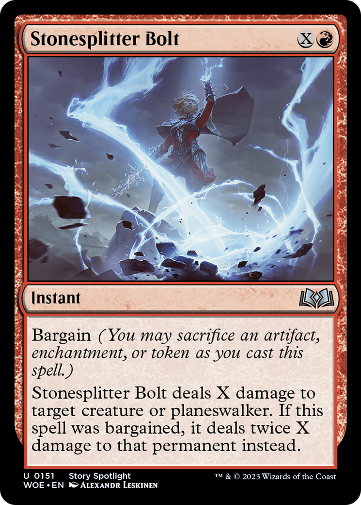 Stonesplitter Bolt [Wilds of Eldraine] | Shuffle n Cut Hobbies & Games