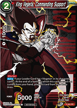 King Vegeta, Commanding Support (Gold Stamped) (P-355) [Tournament Promotion Cards] | Shuffle n Cut Hobbies & Games