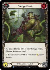 Savage Feast (Red) [U-WTR014] (Welcome to Rathe Unlimited)  Unlimited Rainbow Foil | Shuffle n Cut Hobbies & Games