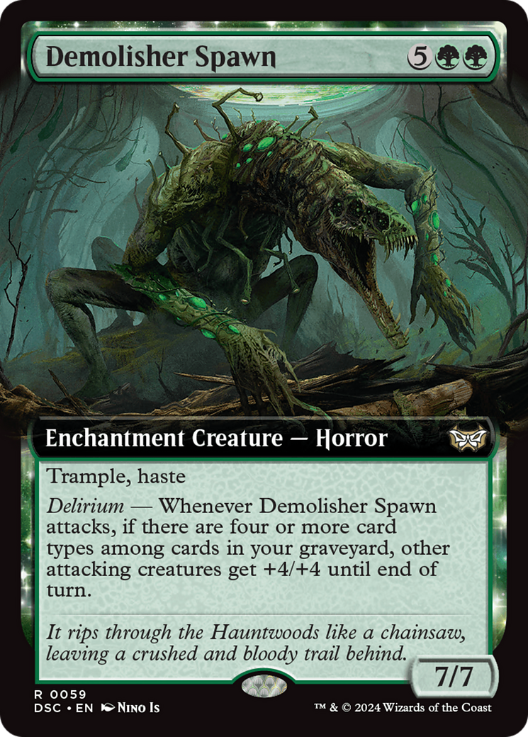 Demolisher Spawn (Extended Art) [Duskmourn: House of Horror Commander] | Shuffle n Cut Hobbies & Games