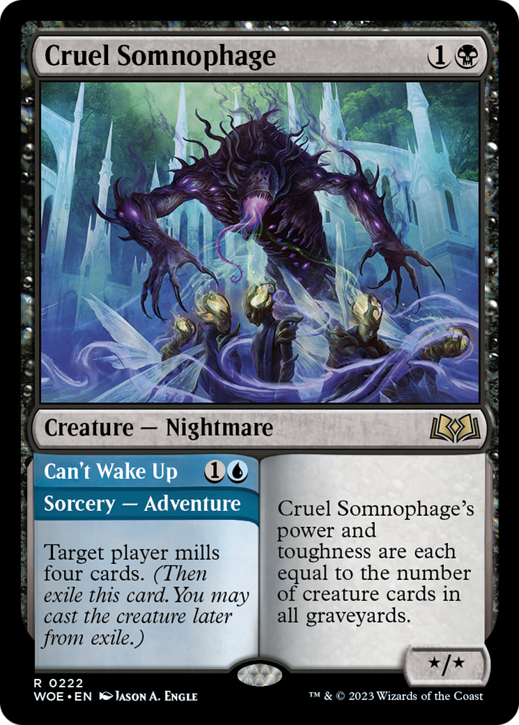 Cruel Somnophage // Can't Wake Up [Wilds of Eldraine] | Shuffle n Cut Hobbies & Games