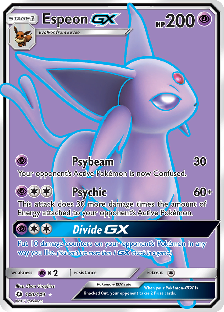 Espeon GX (140/149) [Sun & Moon: Base Set] | Shuffle n Cut Hobbies & Games