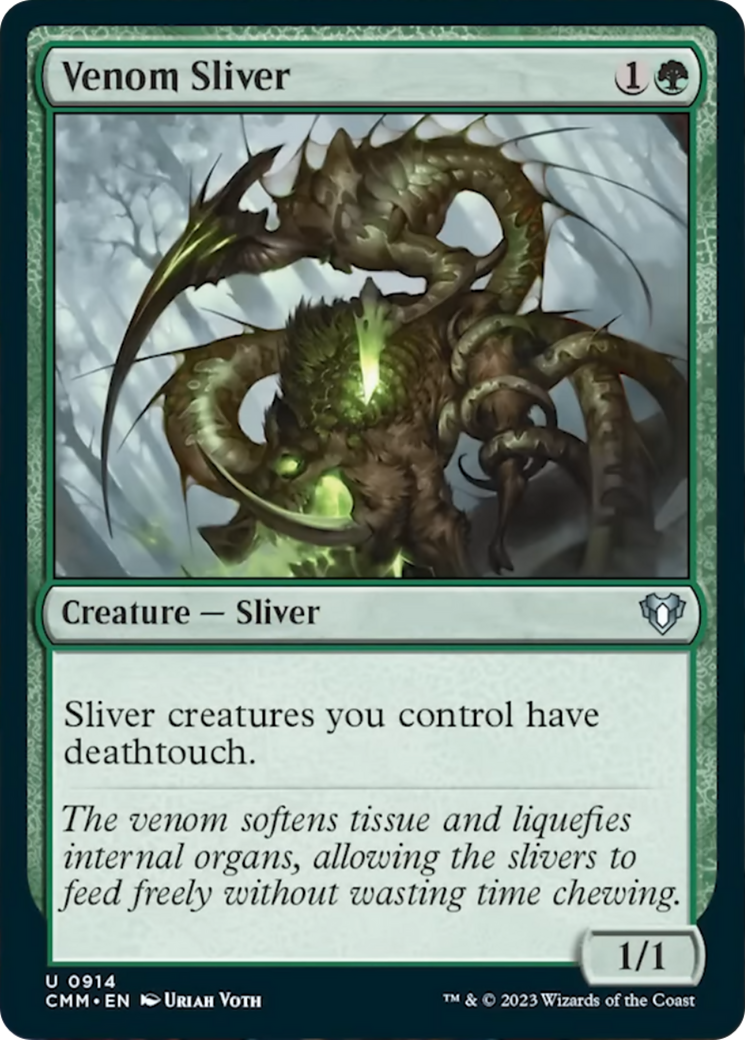 Venom Sliver [Commander Masters] | Shuffle n Cut Hobbies & Games