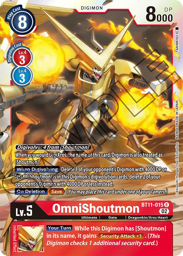 OmniShoutmon [BT11-015] [Dimensional Phase] | Shuffle n Cut Hobbies & Games