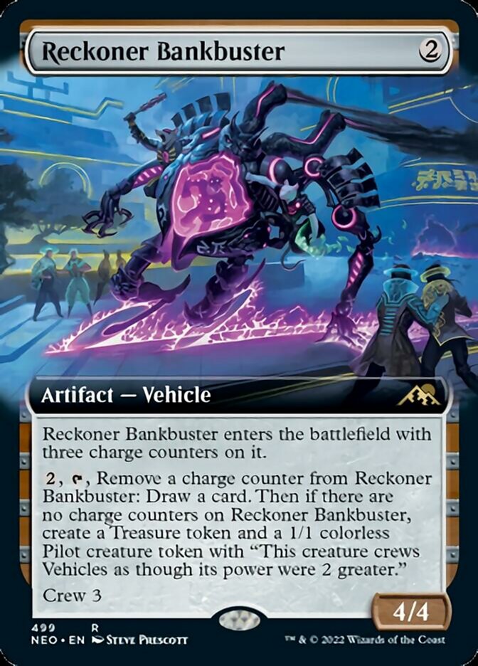 Reckoner Bankbuster (Extended Art) [Kamigawa: Neon Dynasty] | Shuffle n Cut Hobbies & Games