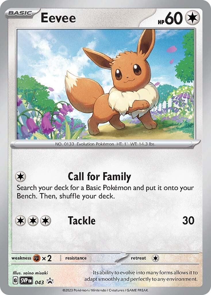 Eevee (043) [Scarlet & Violet: Black Star Promos] | Shuffle n Cut Hobbies & Games