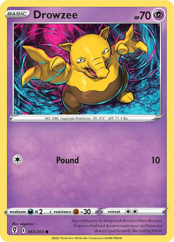 Drowzee (061/203) [Sword & Shield: Evolving Skies] | Shuffle n Cut Hobbies & Games