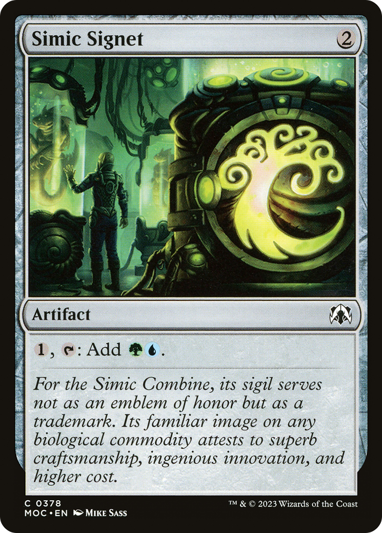 Simic Signet [March of the Machine Commander] | Shuffle n Cut Hobbies & Games