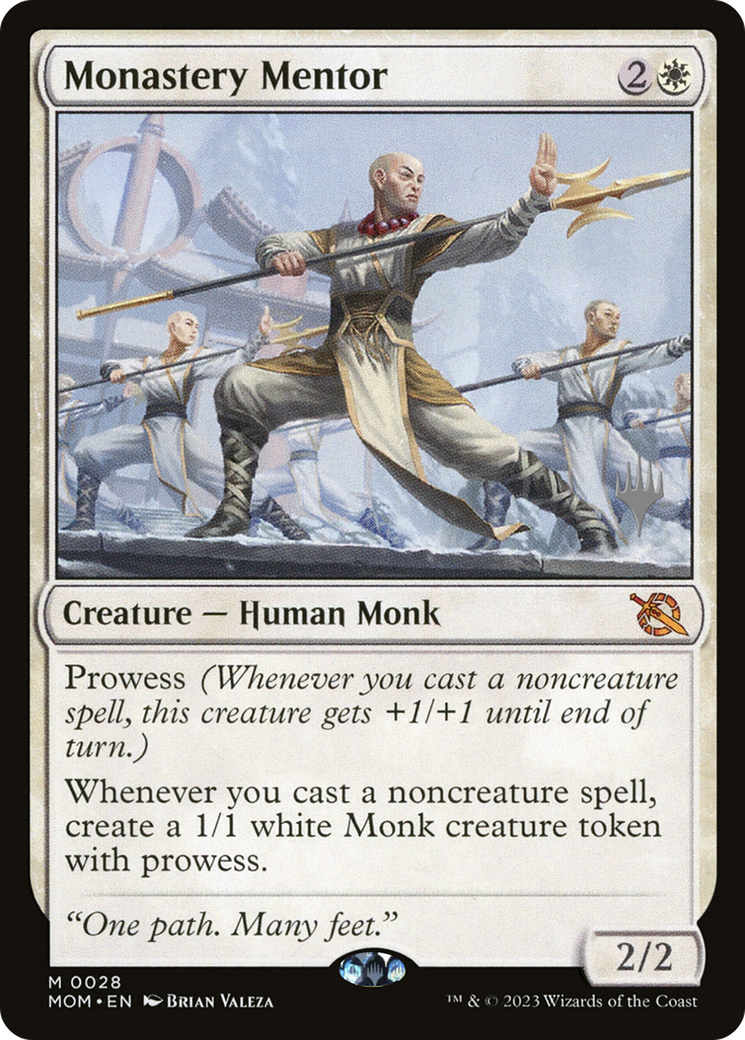 Monastery Mentor (Promo Pack) [March of the Machine Promos] | Shuffle n Cut Hobbies & Games