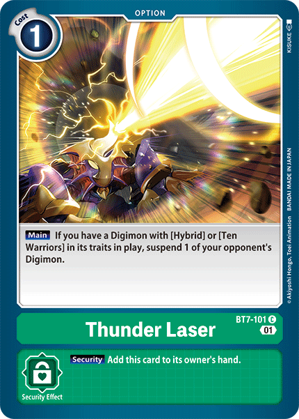 Thunder Laser [BT7-101] [Next Adventure] | Shuffle n Cut Hobbies & Games