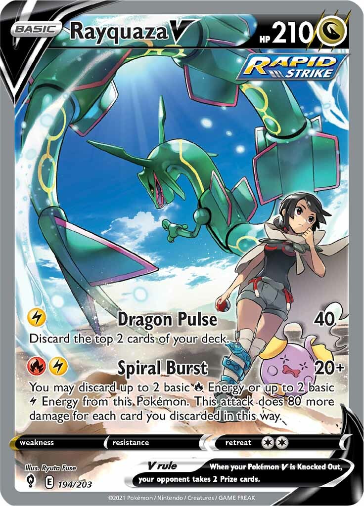 Rayquaza V (194/203) [Sword & Shield: Evolving Skies] | Shuffle n Cut Hobbies & Games