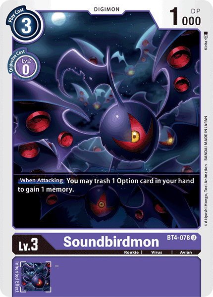 Soundbirdmon [BT4-078] [Great Legend] | Shuffle n Cut Hobbies & Games