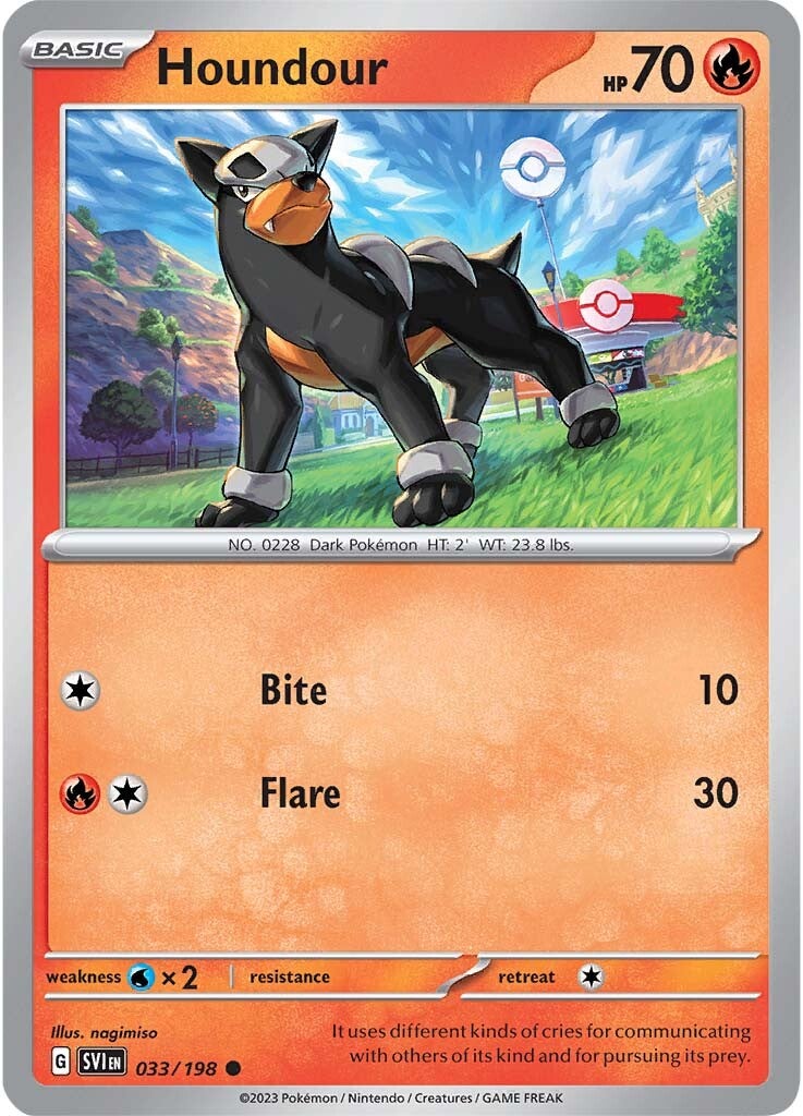 Houndour (033/198) [Scarlet & Violet: Base Set] | Shuffle n Cut Hobbies & Games