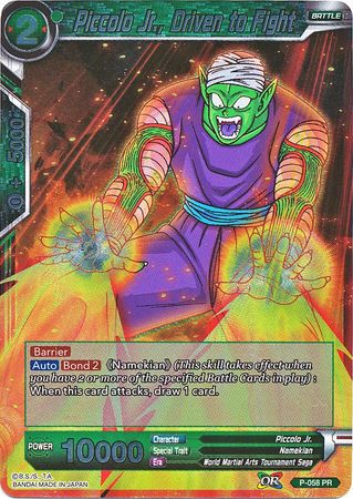 Piccolo Jr., Driven to Fight (P-058) [Promotion Cards] | Shuffle n Cut Hobbies & Games