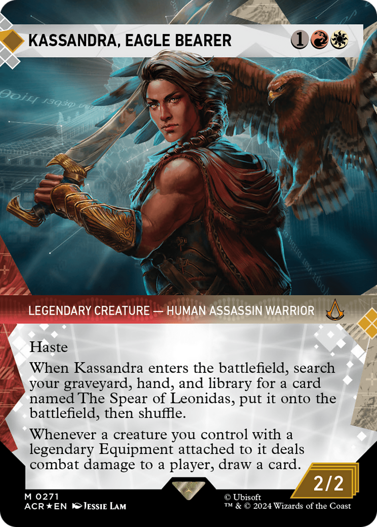 Kassandra, Eagle Bearer (Showcase) (Textured Foil) [Assassin's Creed] | Shuffle n Cut Hobbies & Games