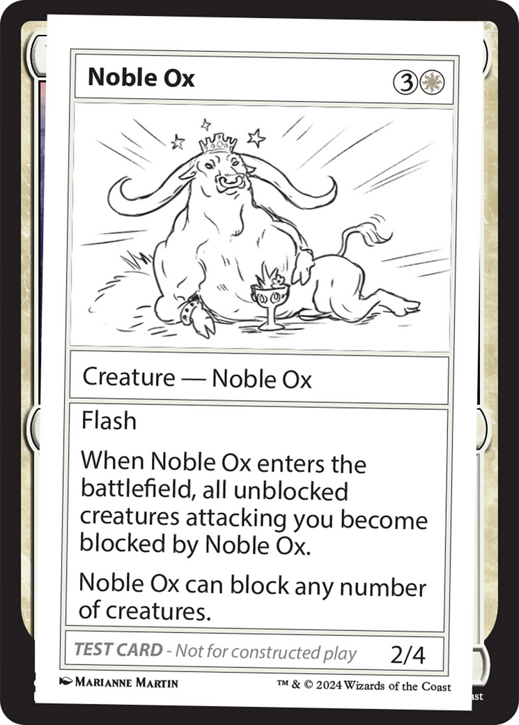 Noble Ox [Mystery Booster 2 Playtest Cards] | Shuffle n Cut Hobbies & Games