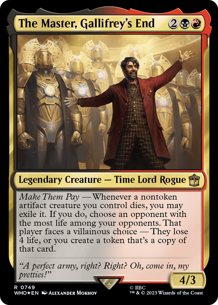 The Master, Gallifrey's End (Surge Foil) [Doctor Who] | Shuffle n Cut Hobbies & Games
