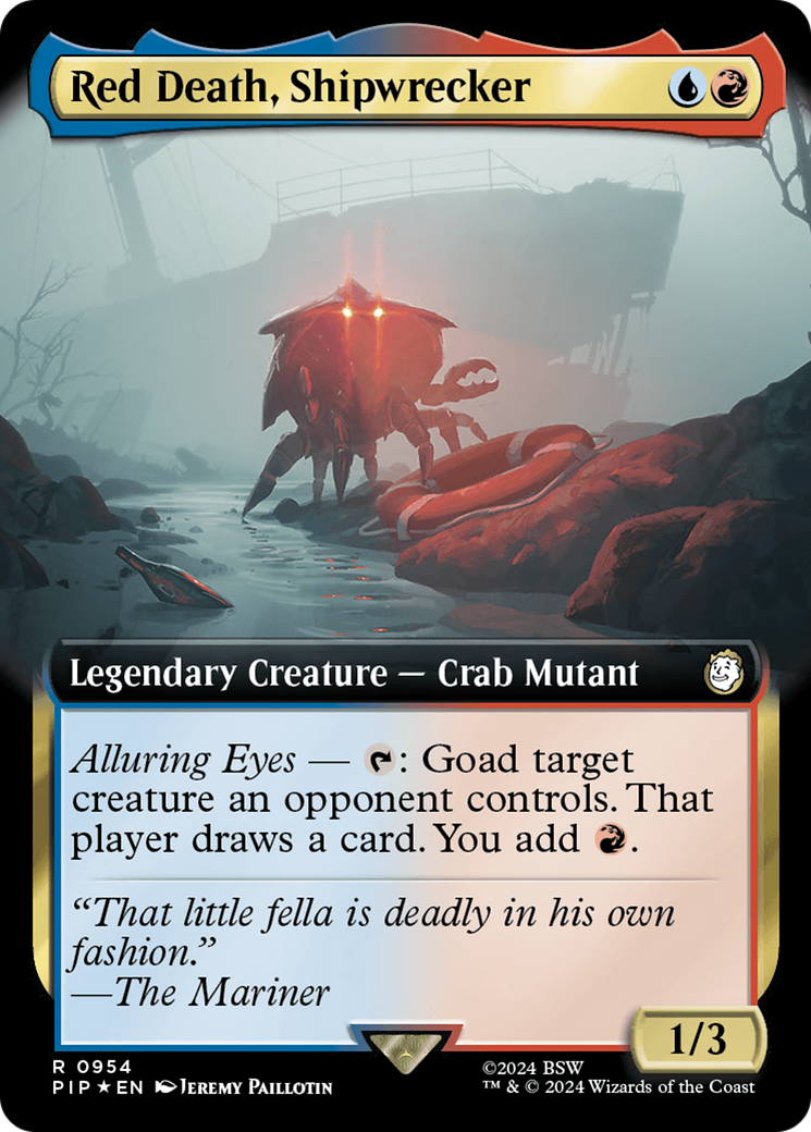 Red Death, Shipwrecker (Extended Art) (Surge Foil) [Fallout] | Shuffle n Cut Hobbies & Games