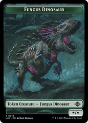 Fungus Dinosaur // Dinosaur (0001) Double-Sided Token [The Lost Caverns of Ixalan Tokens] | Shuffle n Cut Hobbies & Games