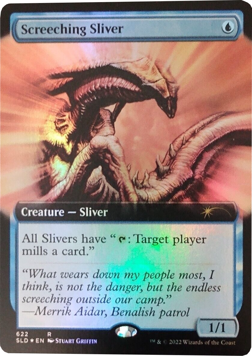 Screeching Sliver (Extended Art) [Secret Lair Drop Promos] | Shuffle n Cut Hobbies & Games