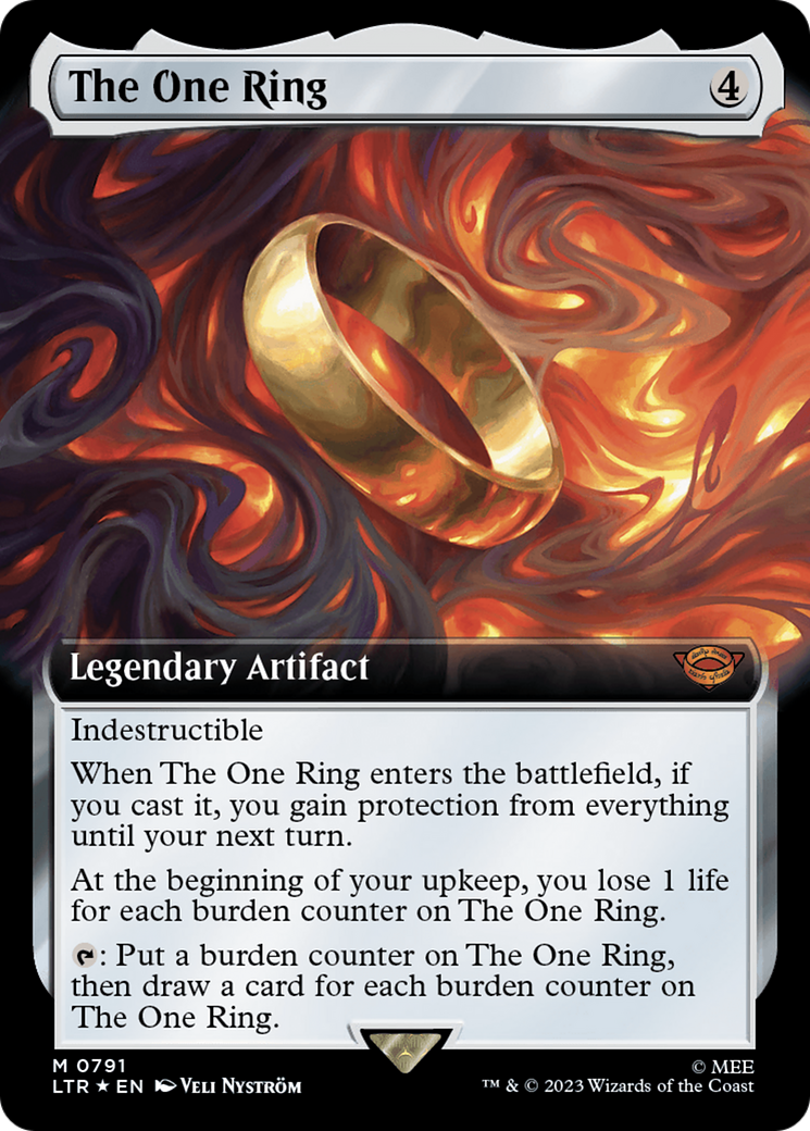 The One Ring (Extended Art) (Surge Foil) [The Lord of the Rings: Tales of Middle-Earth] | Shuffle n Cut Hobbies & Games