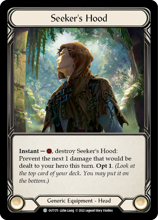 Seeker's Hood [OUT175] (Outsiders)  Rainbow Foil | Shuffle n Cut Hobbies & Games