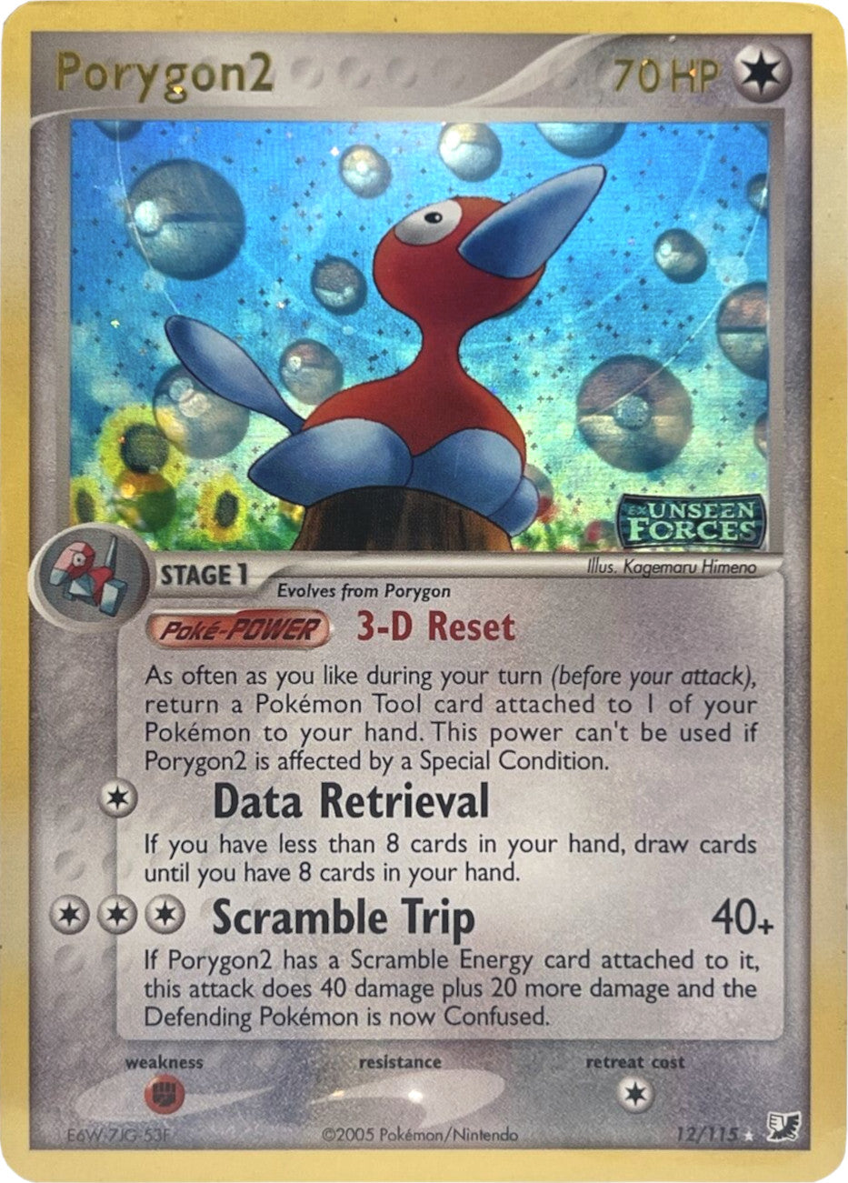 Porygon2 (12/115) (Stamped) [EX: Unseen Forces] | Shuffle n Cut Hobbies & Games