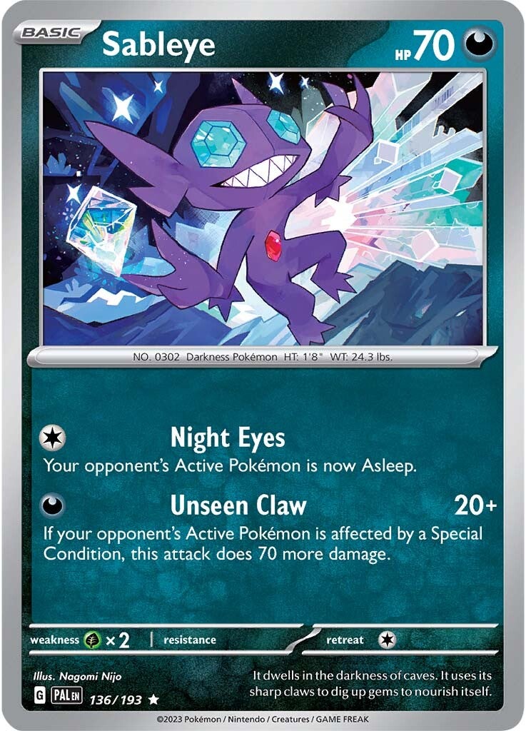 Sableye (136/193) [Scarlet & Violet: Paldea Evolved] | Shuffle n Cut Hobbies & Games