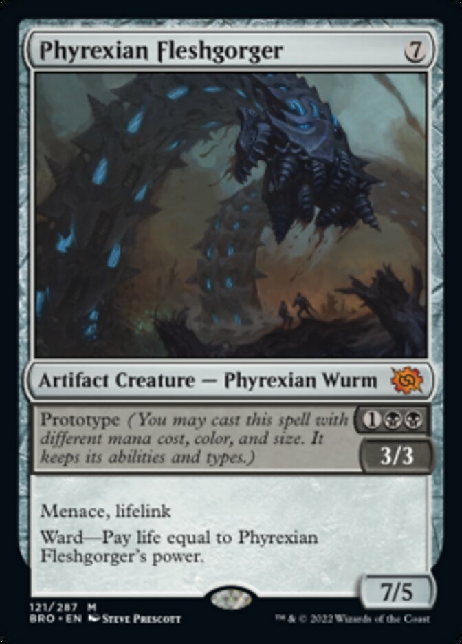 Phyrexian Fleshgorger (Promo Pack) [The Brothers' War Promos] | Shuffle n Cut Hobbies & Games