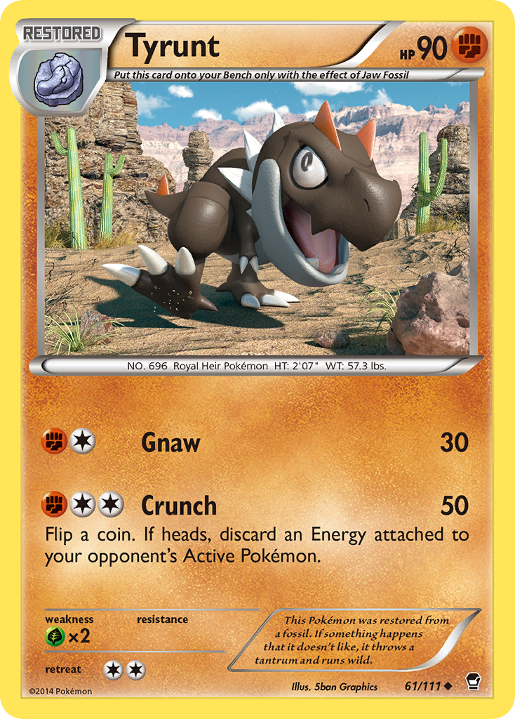 Tyrunt (61/111) [XY: Furious Fists] | Shuffle n Cut Hobbies & Games