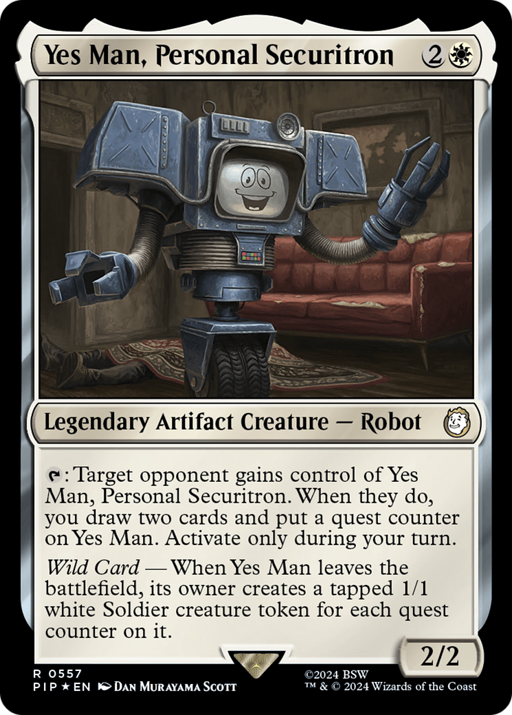 Yes Man, Personal Securitron (Surge Foil) [Fallout] | Shuffle n Cut Hobbies & Games