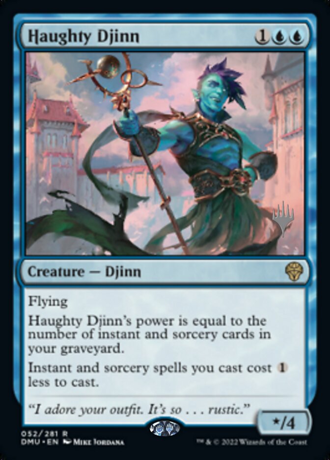 Haughty Djinn (Promo Pack) [Dominaria United Promos] | Shuffle n Cut Hobbies & Games