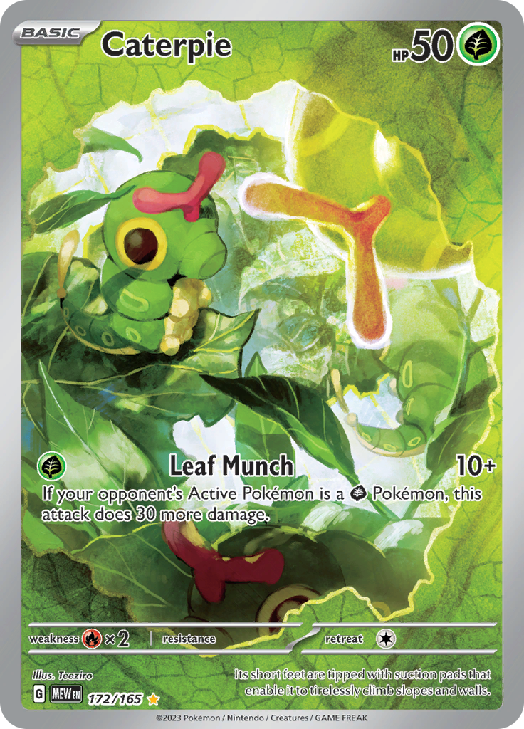 Caterpie (172/165) [Scarlet & Violet 151] | Shuffle n Cut Hobbies & Games