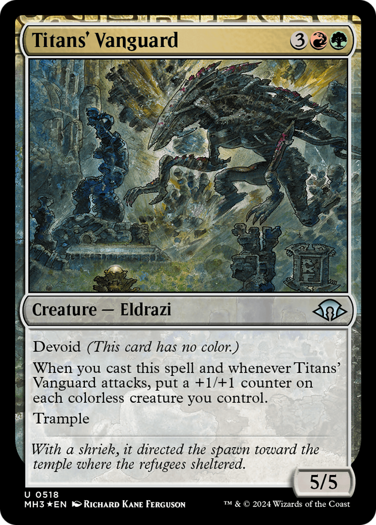 Titans' Vanguard (Ripple Foil) [Modern Horizons 3] | Shuffle n Cut Hobbies & Games