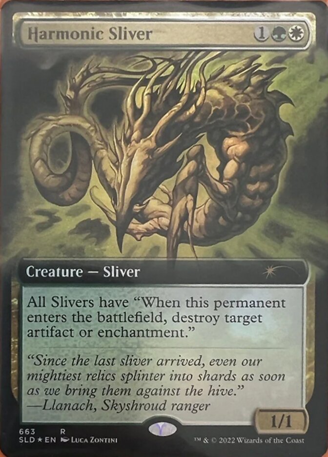 Harmonic Sliver (Extended Art) [Secret Lair Drop Promos] | Shuffle n Cut Hobbies & Games